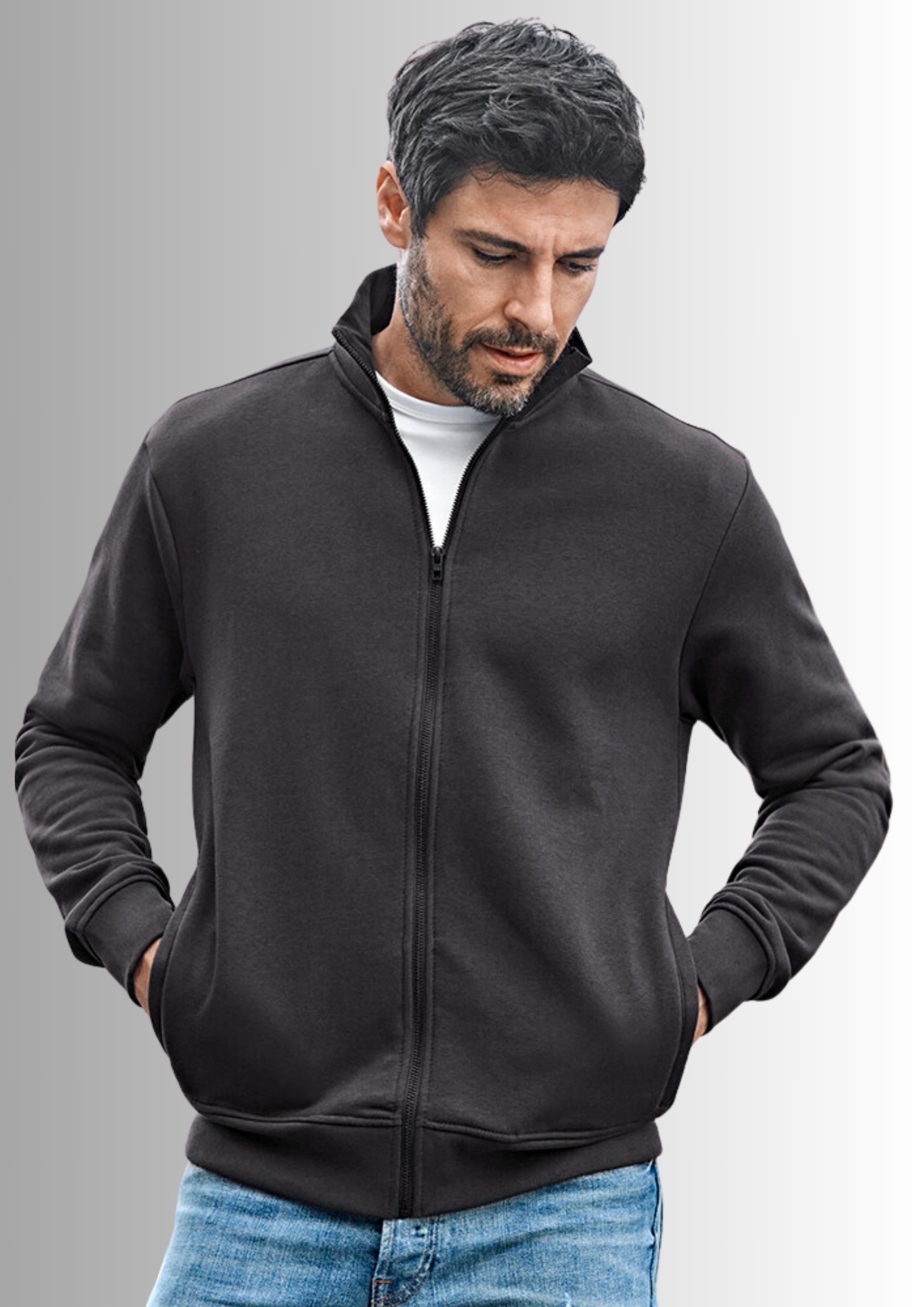 Full Zip Sweat Cardigan